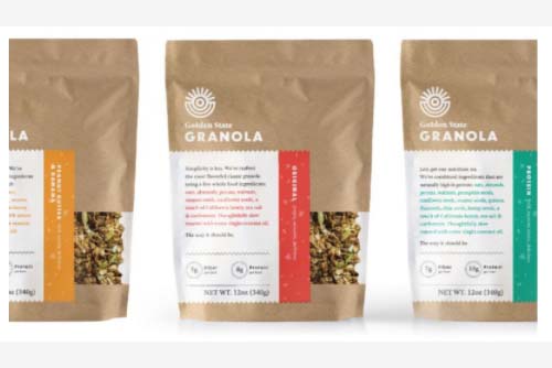 Assorted sealed granola packets