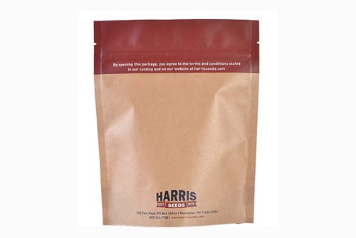 A tear notch makes it easy to open stand-up pouch