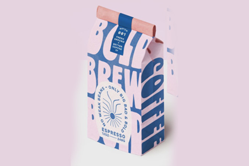 Ground Coffee in a Paper Bag